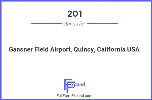 Full form of 2O1