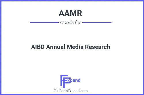 Full form of AAMR