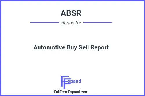 Full form of ABSR