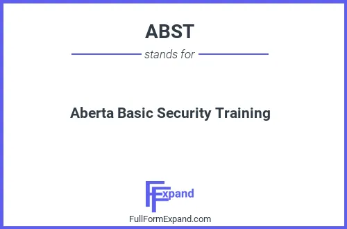 Full form of ABST