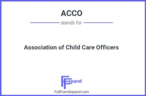 Full form of ACCO
