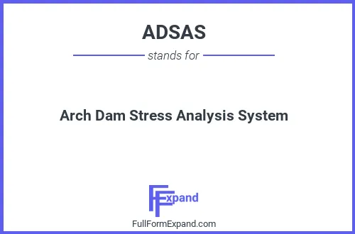 Full form of ADSAS
