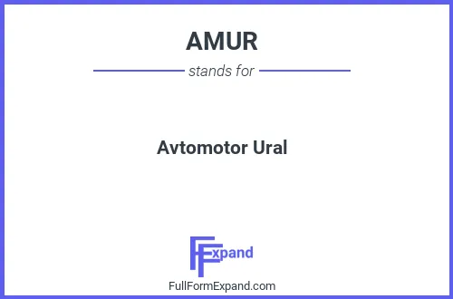 Full form of AMUR