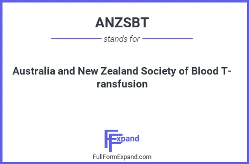 Full form of ANZSBT