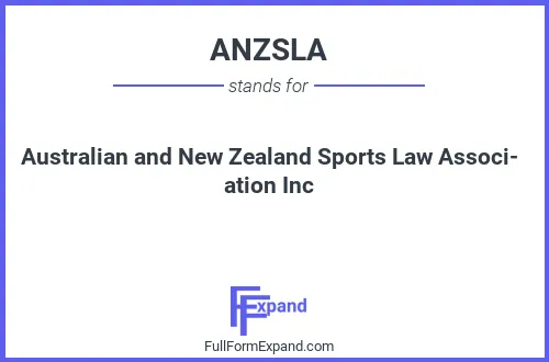 Full form of ANZSLA