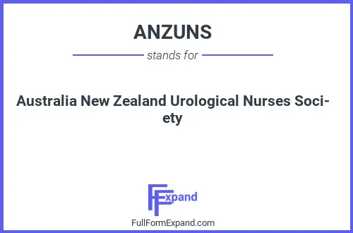 Full form of ANZUNS