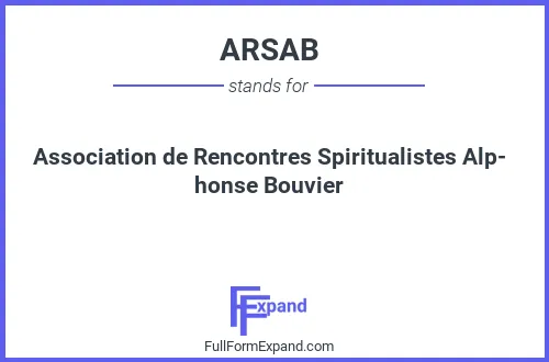 Full form of ARSAB