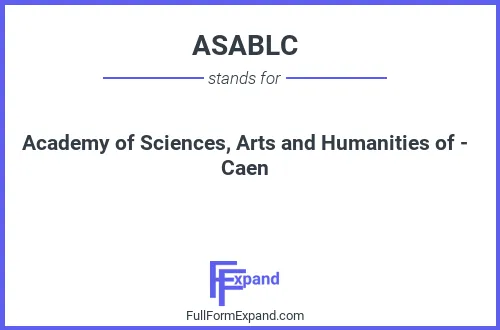 Full form of ASABLC