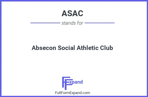 Full form of ASAC
