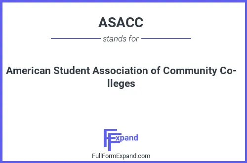 Full form of ASACC