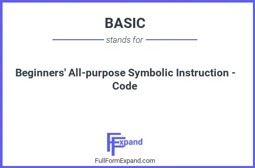 Full form of BASIC