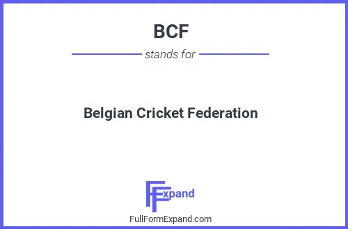 Full form of BCF