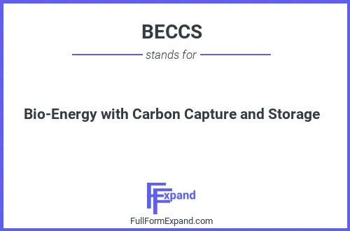 Full form of BECCS