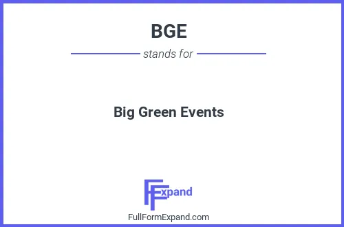 Full form of BGE