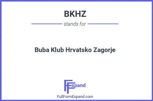 Full form of BKHZ
