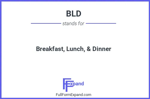 Full form of BLD
