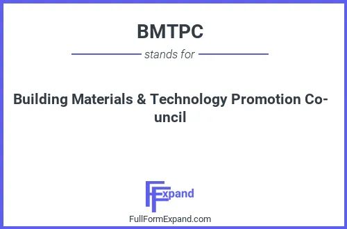 Full form of BMTPC