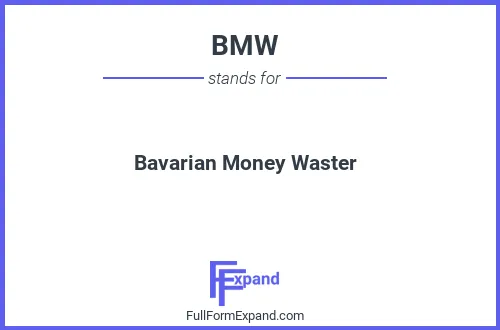 Full form of BMW