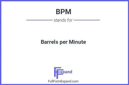 Full form of BPM