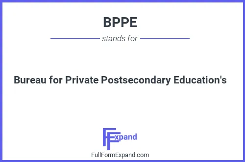 Full form of BPPE