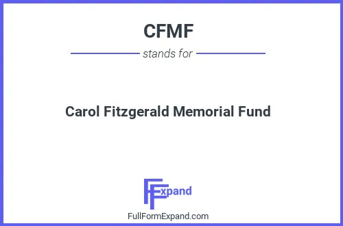 Full form of CFMF