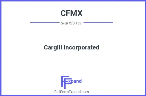 Full form of CFMX
