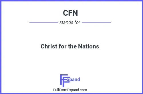 Full form of CFN