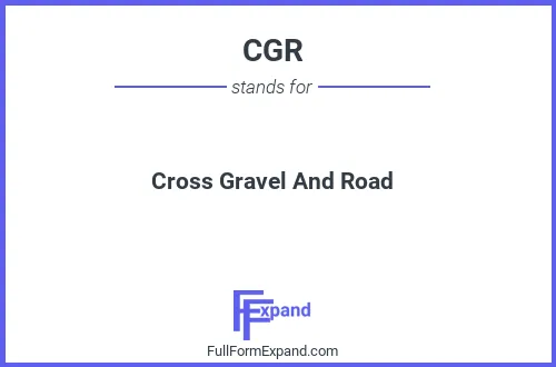 Full form of CGR