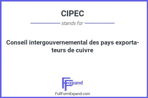 Full form of CIPEC