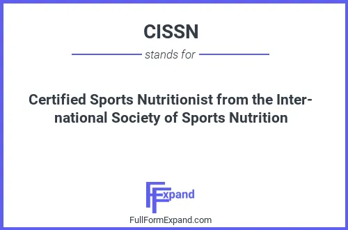 Full form of CISSN