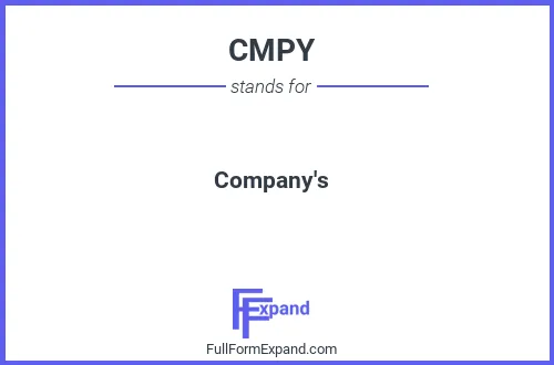 Full form of CMPY