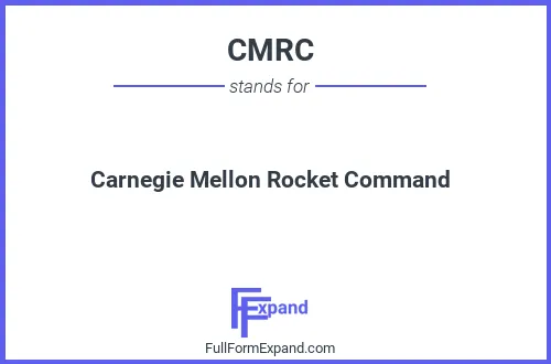 Full form of CMRC