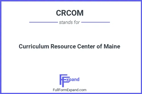 Full form of CRCOM