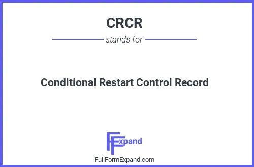 Full form of CRCR