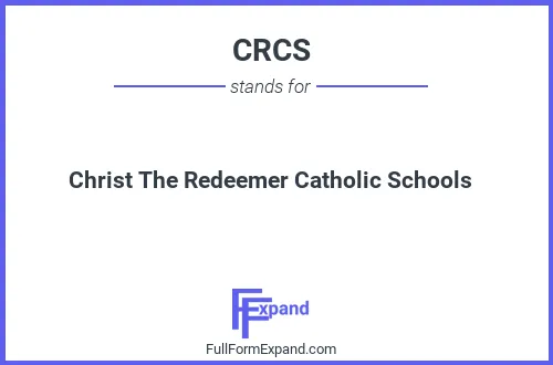 Full form of CRCS