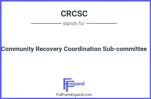 Full form of CRCSC