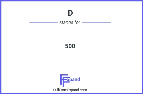 Full form of D