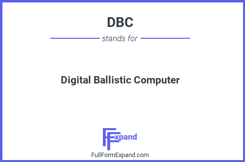Full form of DBC