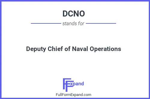 Full form of DCNO