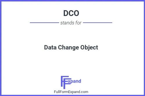 Full form of DCO
