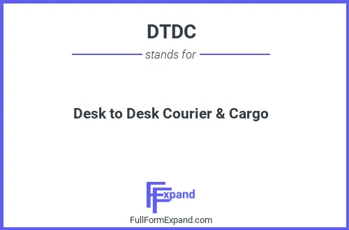 Full form of DTDC