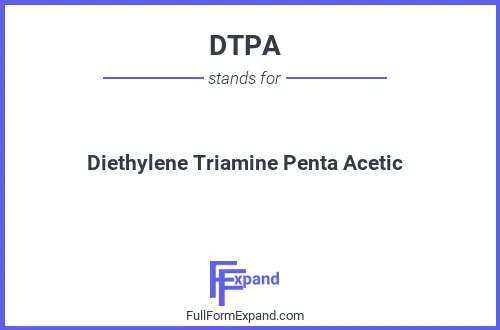 Full form of DTPA