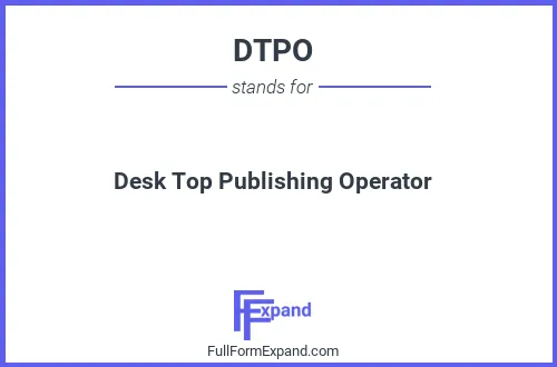 Full form of DTPO