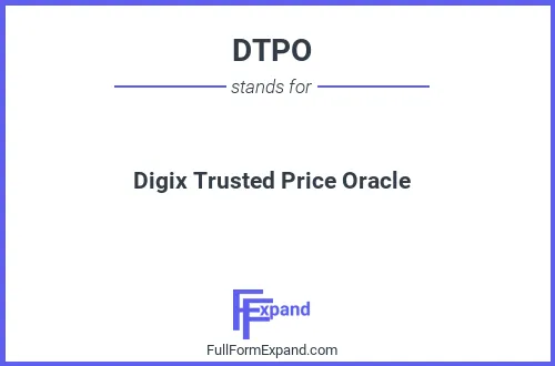 Full form of DTPO