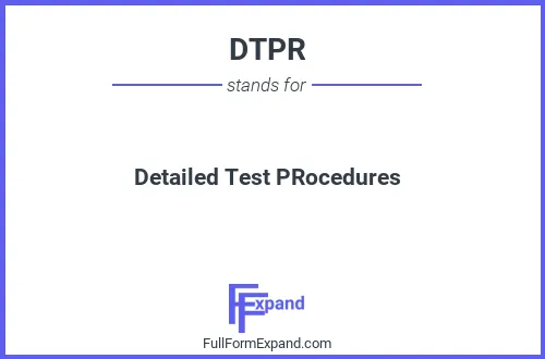 Full form of DTPR