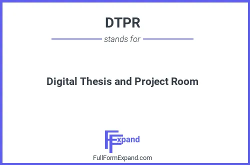 Full form of DTPR