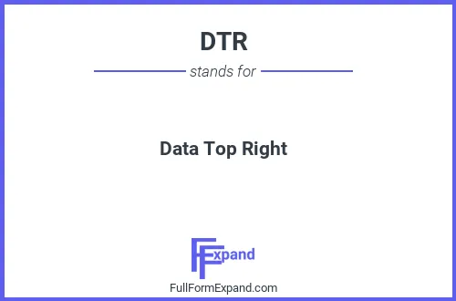 Full form of DTR
