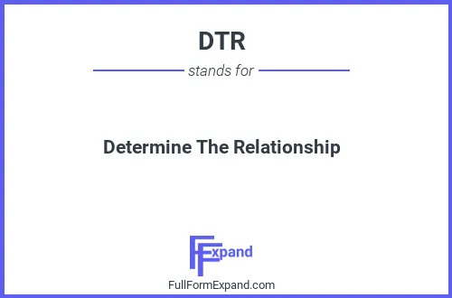 Full form of DTR