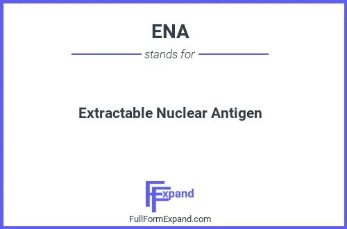 Full form of ENA