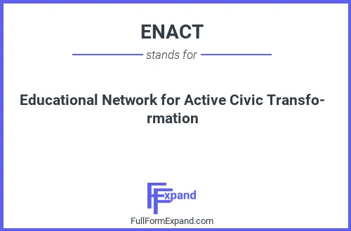 Full form of ENACT